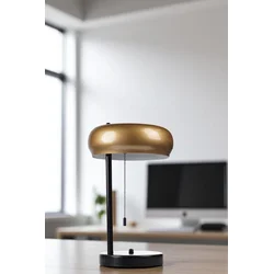 Opviq Stona lampa Smith, Zlatno-crna