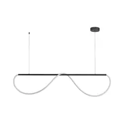 LED luster na sajli MELECA LED/36W/230V 3000/4000/6000K 160 cm crna