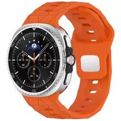 BStrap Silicone Grid pašček za Samsung Galaxy Watch 8, orange