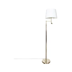 ByRydens 1988780-6509-LED Podna lampa ORLANDO 1xE27/5W/230V + LED/3W bela/zlatna
