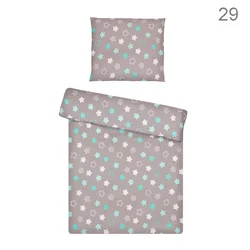 Posteljina set 2 elementa za krevet 160x80 cm uzorak-25