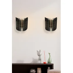 Opviq Zidna lampa E27 Max 40W, Crna