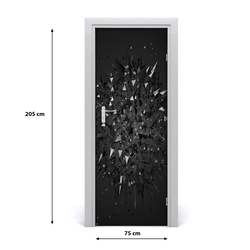 tulup.si Nalepka na vratih 3d abstrakcija 75x205 cm