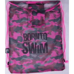 Borntoswim mesh bag 1 pink/grey