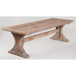 Casa Padrino country style dining table natural - Various Sizes - Rustic rectangular solid wood dining room table - Rustic dining room furniture - Country style dining room furniture