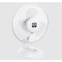 SHE namizni ventilator 23 cm 25W bel
