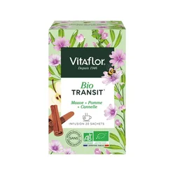 Vitaflor BIO Herbal Tea Transit Mallow Marshmallow Fruity Flavor 18 sachets