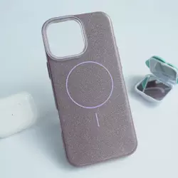 Maska Mag Case Fashion Glitter za iPhone 16 Pro Max ljubicasta
