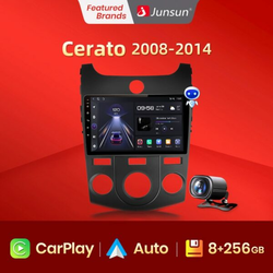 V1 Wireless Carplay 256GB 2 Din Android Auto Car Radio For KIA Forte Cerato 2008-2014