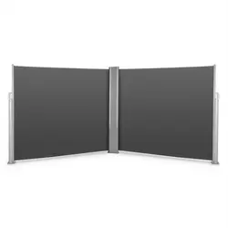 Bari Doppio 616, antracit, dvokrilna bočna zaščita, 6 x 1.6 m, aluminij (HMD1-BariDoppio616)