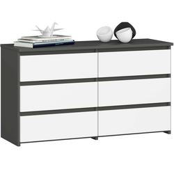 AKORD KOMODA CL100 6SZ SIVA/BELE, (21702948)