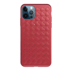 Maska Braided za iPhone 12 Pro Max, Crvena