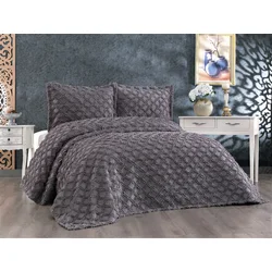 Aberto Design Komplet posteljina za francuski ležaj Antracit