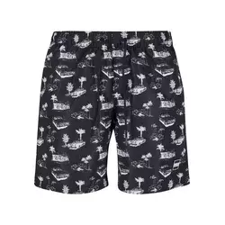 Urban Classics Kratke kopalne hlače  siva / črna / bela