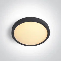 TANKA OKRUGLA CRNA LED PLAFONJERA 12W CCT UGR19 230V