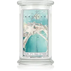 Kringle Candle Baby Its Cold Outside dišeča sveča s pokrovčkom 623 g