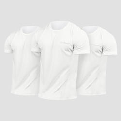 GymBeam Muška majica TRN 3Pack White