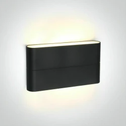 ZIDNA SVJETILJKA LED/2x6W/3000K/2x420lm/230V/IP54 ANTRACIT