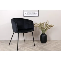 Venture Design Jedilni stol Berit 55x78x55 cm črne barve