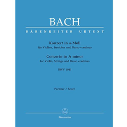 BACH J.S.:CONCERTO BWV 1041 A-MOLL SCORE