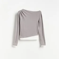Reserved - Bluza s čipkastim završetkom