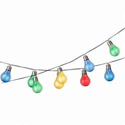 POLIMONT LED solarne sijalice na kablu/ 10 komada/ razmak izmedju sijalica 50cm/ ukupno 50 LED lampica