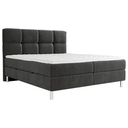 Esposa POSTELJA Z VZMETNICO 140 cm x 200 cm , tekstil antracit