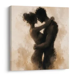 Slika romantično zlitje dveh duš - 30x30