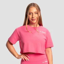 GymBeam Women‘s Limitless Cropped T-Shirt Dragonfruit