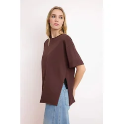 Trendyol Milla Ženska majica TWOSS20TS0828, Braon