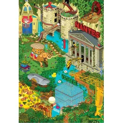 Grafika - Puzzle Nantes - Zeleno 2 - 1 000 kosov