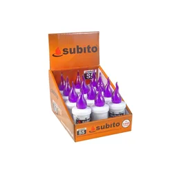 Vložek za svečo Subito S5 LED, vijoličen, 12 kosov