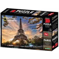 Puzzle 3d 500 pcs eiffel tower paris 61x46cm 10080 ( 114/10080 )