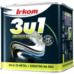 3u1 Boja za metal crna ral 9004 1kg Irkom