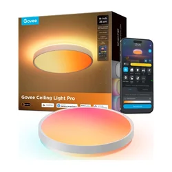 Govee - LED RGBICWW prigušiva stropna LED svetiljka/55W/230V, prečnik 46 cm Matter Wi-Fi