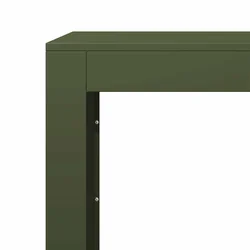Stalak za drva za ogrjev zeleni 60x40x100 cm čelični