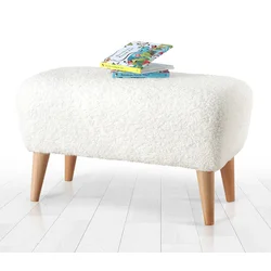 Atelier del Sofa Tabure 61x33x32cm, Belo
