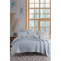 Lessentiel Maison Komplet posteljine Solid, 200x220, Sivi