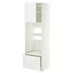 METOD / MAXIMERA Visoki element za ugradne uređaje, bela/Ringhult bela, 60x60x200 cm