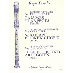 BERNOLIN:700 EXERCISES SCALE AND BROKEN CHORD ALTO RECORDER