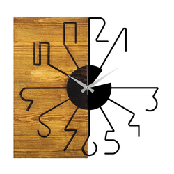 WALLXPERT Zidni sat Wooden Clock 29