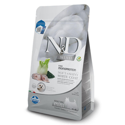 N&D White Dog Adult Mini - Sea Bass, Spirulina & Fenel 2kg