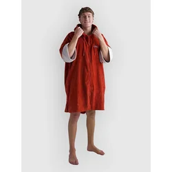 Dryrobe Fullzip brisača Robe Organic Cotton Surf Ponch orange