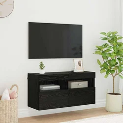 TV zidni ormar Crni hrast 80 x 30 x 40 cm Konstruirano drvo