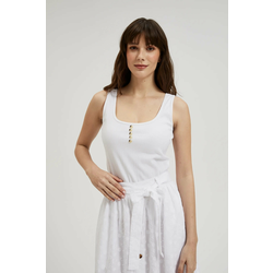 Marisse Womens Blouse L-Ts-4389 White