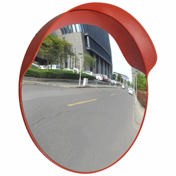 VIDAXL konveksno vanjsko prometno ogledalo 60 cm, narančasto