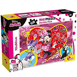 Slagalica Lisciani 108pcs Maxi Disney Minnie 2u1 slozi I oboji 74198