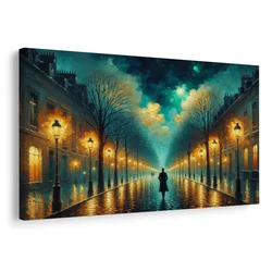 Slika nočni sprehod pod zvezdami - 60x40