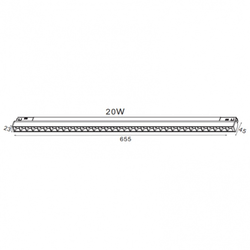 MAGNETIC SVETILJKA LED02-20W 3000K 30° 48V DC CRNA NEW