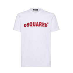 Dsquared2 bela majica s kratkimi rokavi